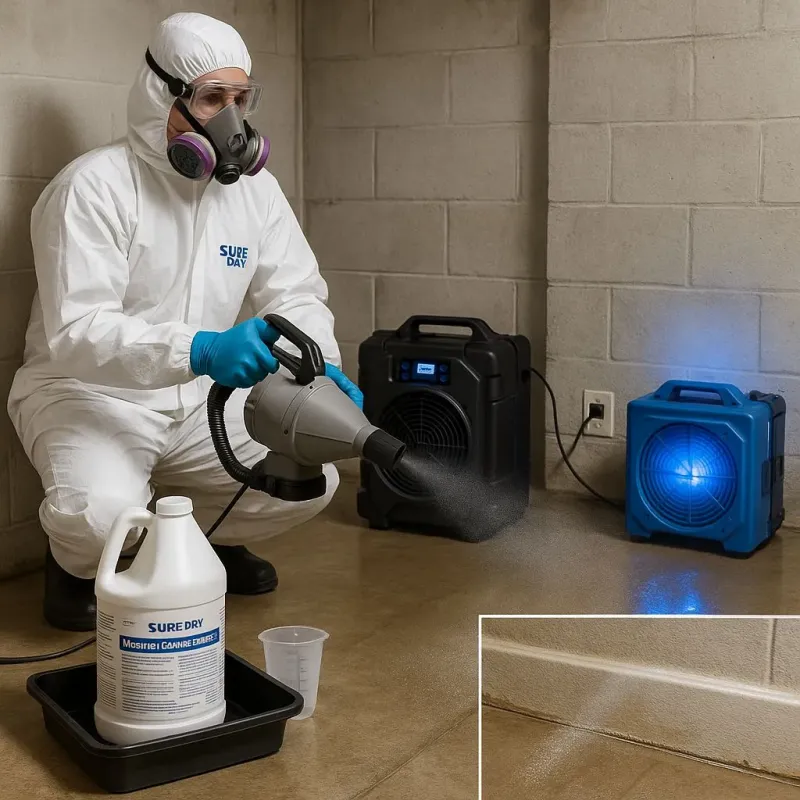 Sanitization and Odor Removal process in Terryville, CT